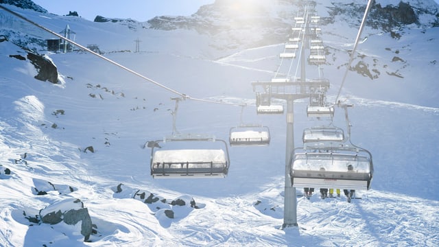 Skilift in Saas-Fee Skilift in Saas-Fee