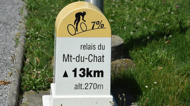 Am Mont du Chat werden die Fahrer auf der 9. Etappe zu leiden haben. Am Mont du Chat werden die Fahrer auf der 9. Etappe zu leiden haben.