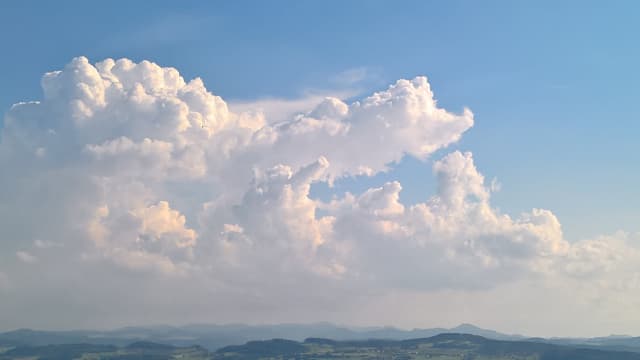 Quellwolken südlich von Frauenfeld. Quellwolken südlich von Frauenfeld.