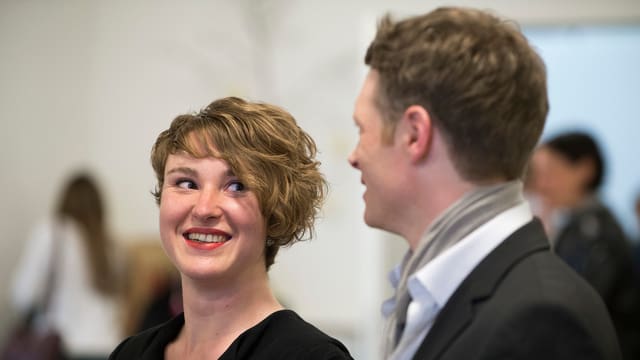 Irène Kälin und Jonas Fricker im Gespräch Irène Kälin und Jonas Fricker im Gespräch
