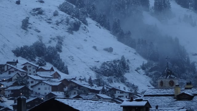 Angezuckerte Landschaft bei Vals. Angezuckerte Landschaft bei Vals.