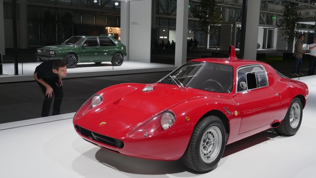 roter Ferrari-Oldtimer roter Ferrari-Oldtimer