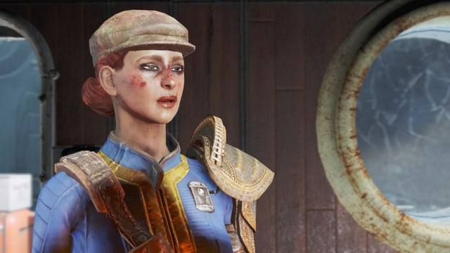 Frau in adretter Rothaarfrisur und mit Flat Cap. Frau in adretter Rothaarfrisur und mit Flat Cap.