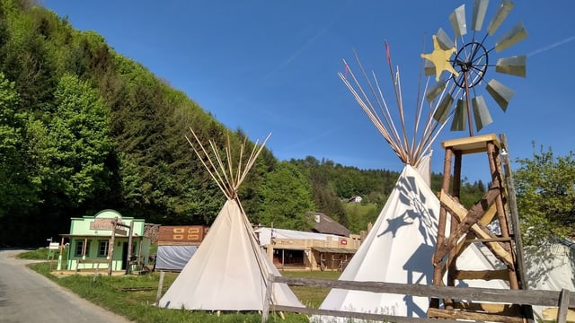 Nachgebautes Western-Dorf Nachgebautes Western-Dorf