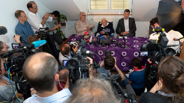 Das Medieninteresse an David Goodall war riesig. Das Medieninteresse an David Goodall war riesig.