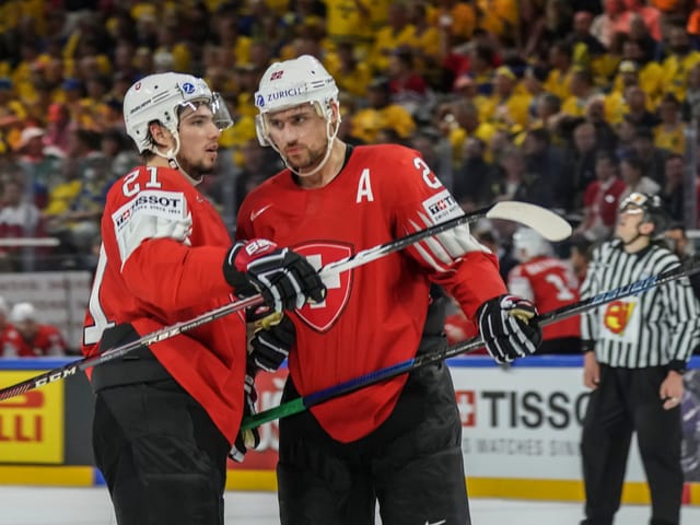 Kevin Fiala und Nino Niederreiter. Kevin Fiala und Nino Niederreiter.