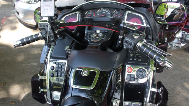 Cockpit einer Goldwing Cockpit einer Goldwing