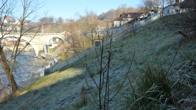 Blick vom Aarehang Richtung Bärenpark Blick vom Aarehang Richtung Bärenpark