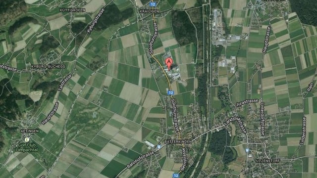 Eine Karte der Region. Eine Karte der Region.