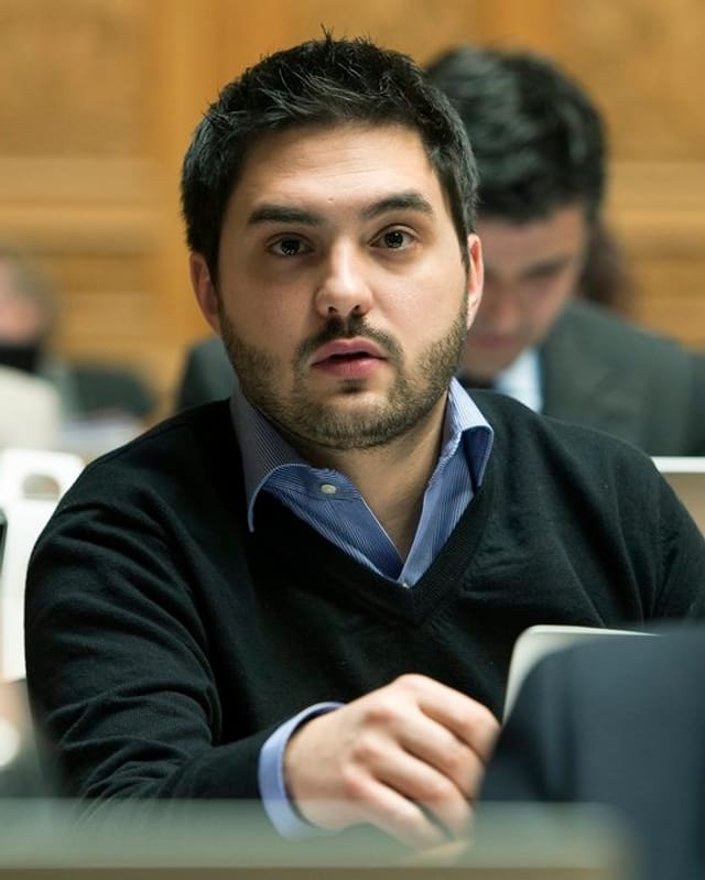 Cédric Wermuth im Nationalratssaal Cédric Wermuth im Nationalratssaal