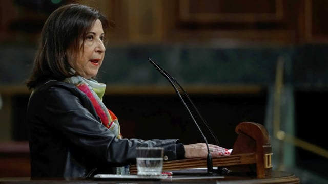 Porträt von Verteidigungsministerin Margarita Robles. Porträt von Verteidigungsministerin Margarita Robles.