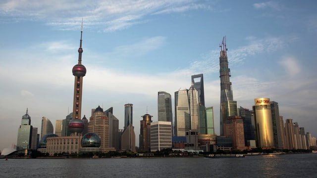 Blick auf das moderne Shanghai. Blick auf das moderne Shanghai.