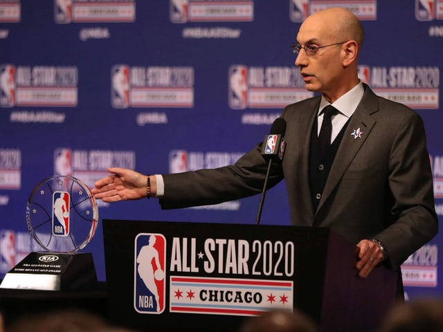 NBA-Boss Adam Silver. NBA-Boss Adam Silver.