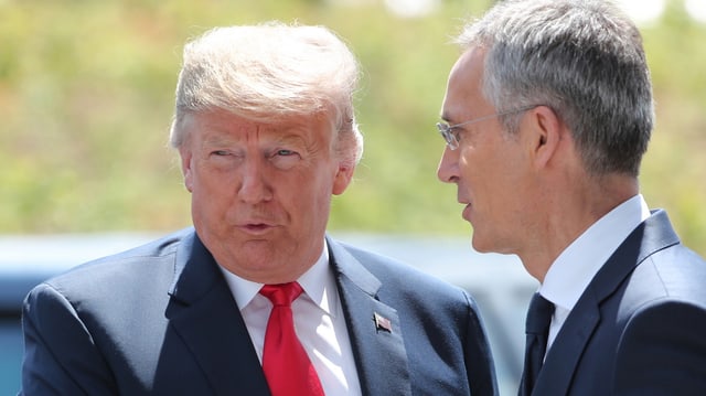 Trump und Stoltenberg Trump und Stoltenberg