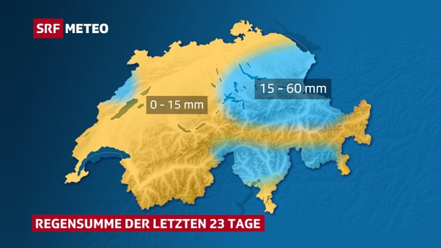Wetterkarte der Schweiz Wetterkarte der Schweiz