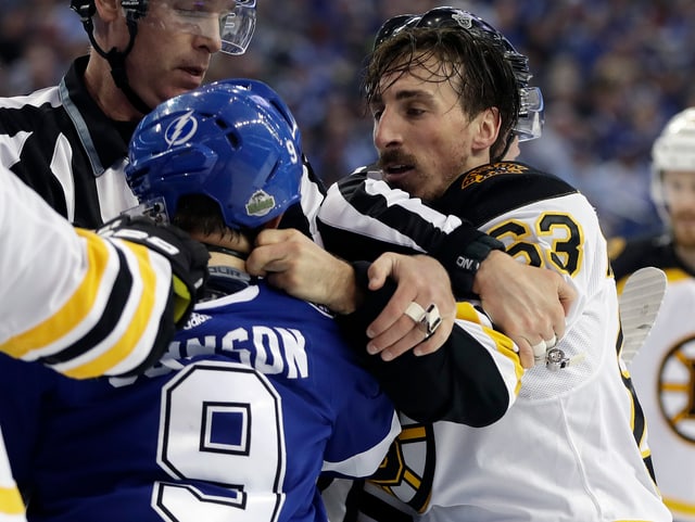 Brad Marchand (rechts). Brad Marchand (rechts).