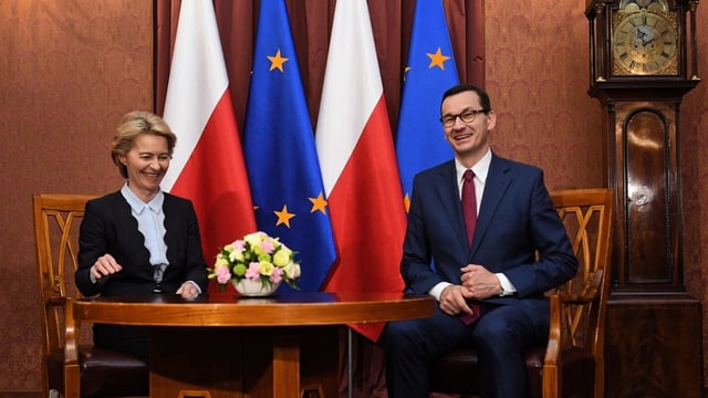Ursula von der Leyen und Mateusz Morawiecki Ursula von der Leyen und Mateusz Morawiecki