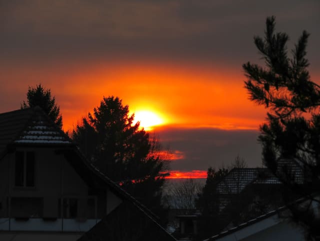 Eine zauberhafte Stimmung bei Sonnenuntergang,