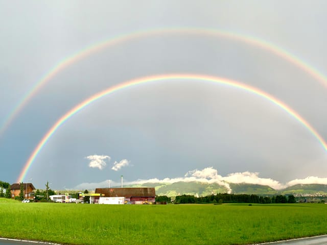 Doppelter Regenbogen