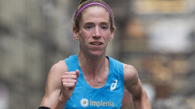 Martina Strähl auf ihrem Siegeslauf am GP Bern. Martina Strähl auf ihrem Siegeslauf am GP Bern.