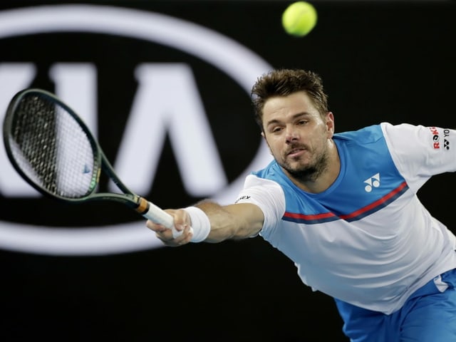 Stan Wawrinka trifft auf Daniil Medwedew. Stan Wawrinka trifft auf Daniil Medwedew.
