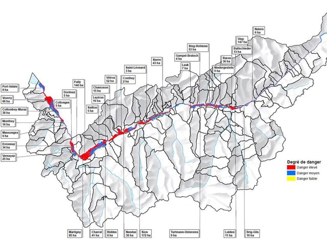 Karte des Wallis Karte des Wallis