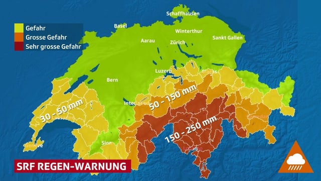SRF Regenwarnung SRF Regenwarnung