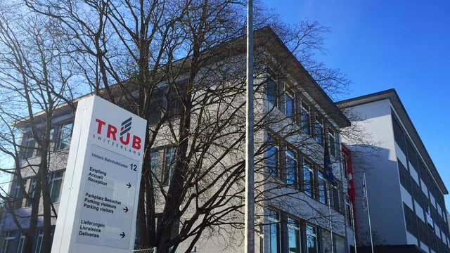 Aussenansicht des Firmensitzes der Trüb AG in Aarau
