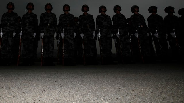 Soldaten in Peking. Soldaten in Peking.
