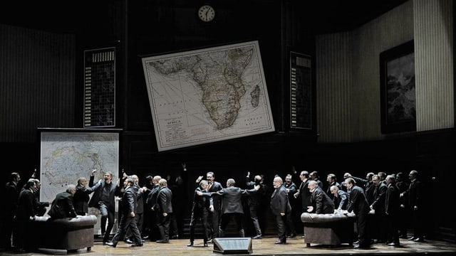 Szene aus «Der fliegende Holländer». Szene aus «Der fliegende Holländer».