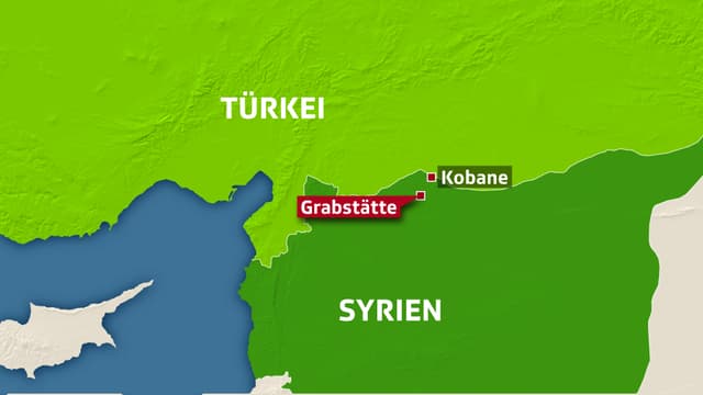 Karte von Grenze zwischen Türkei und Syrien Karte von Grenze zwischen Türkei und Syrien