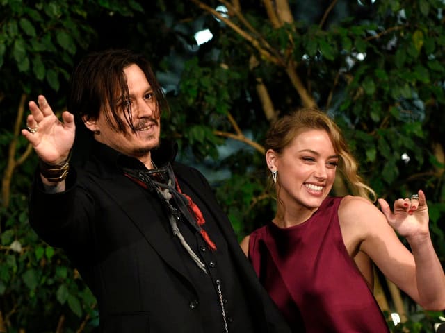 Johnny Depp und Amber Heard. Johnny Depp und Amber Heard.