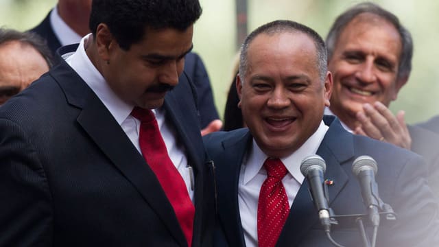 Parlamentspräsident Diasdado Caballo (rechts) Parlamentspräsident Diasdado Caballo (rechts)