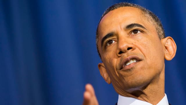 US-Präsident Barack Obama bei seiner Rede in Washington. US-Präsident Barack Obama bei seiner Rede in Washington.