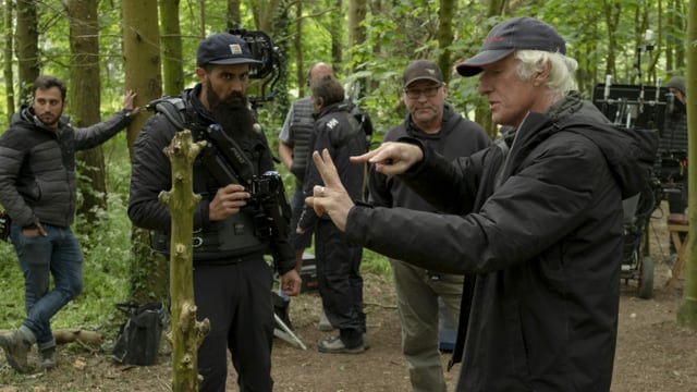 Kameramann Roger Deakins in Aktion. Kameramann Roger Deakins in Aktion.