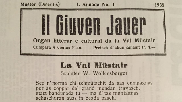 Organ litterar e cultural da la Val Müstair «Il Giuven Jauer» dals 1938. Organ litterar e cultural da la Val Müstair «Il Giuven Jauer» dals 1938.