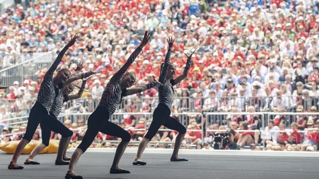 Zuschauer Gymnastikgruppe Zuschauer Gymnastikgruppe