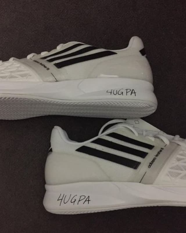 Die Schuhe von Jack Sock bei den French Open. Die Schuhe von Jack Sock bei den French Open.