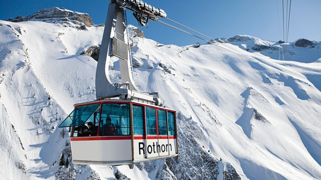 Luftseilbahn Rothorn im Winter Luftseilbahn Rothorn im Winter