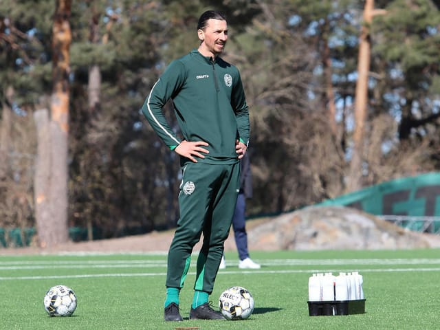 Zlatan Ibrahimovic im Training.