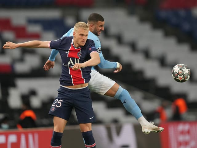 Mitchel Bakker und Kyle Walker trafen im Hinspiel direkt aufeinander Mitchel Bakker und Kyle Walker trafen im Hinspiel direkt aufeinander