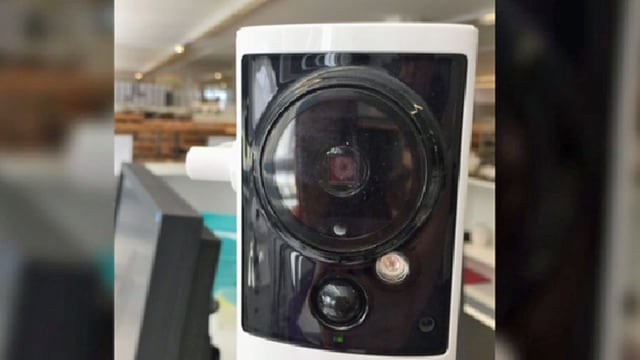 Überwachungskamera in einem Büro Überwachungskamera in einem Büro