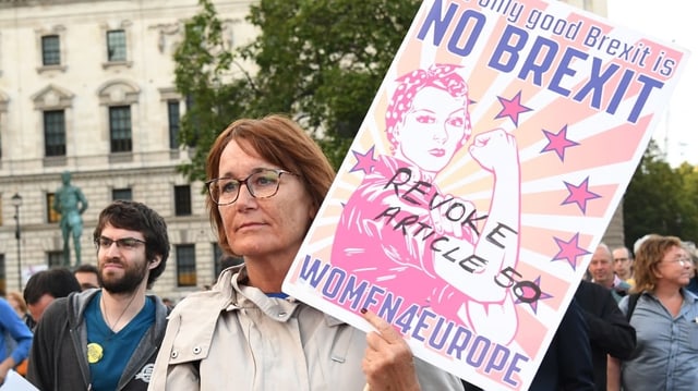 Der Brexit an sich ist in der britischen Bevölkerung nach wie vor umstritten. Der Brexit an sich ist in der britischen Bevölkerung nach wie vor umstritten.