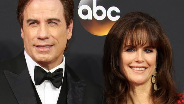 John Travolta mit Gattin Kelly Preston. John Travolta mit Gattin Kelly Preston.