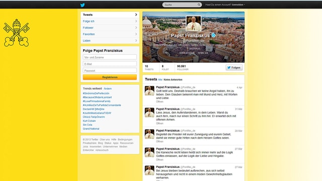 Screenshot Papst. Screenshot Papst.