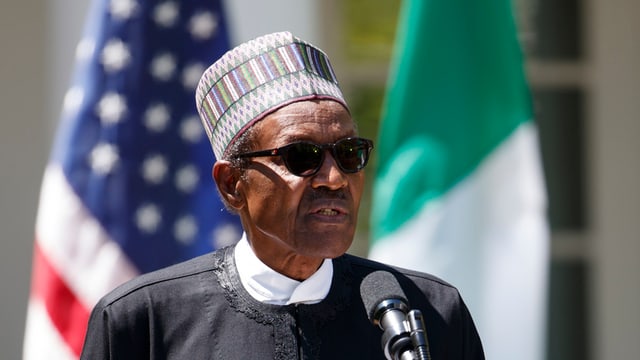 Präsident Muhammadu Buhara. Präsident Muhammadu Buhara.