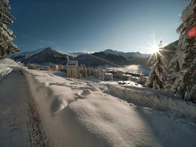 Verschneite Landschaft