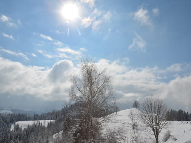 Im Norden gab es am Sonntag nur wenig Sonne, auch im Emmental zeigte sie sich nur kurz. Im Norden gab es am Sonntag nur wenig Sonne, auch im Emmental zeigte sie sich nur kurz.