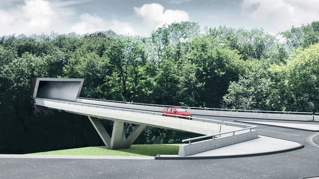 Strassenbrücke. Strassenbrücke.