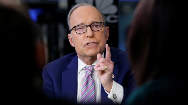 Larry Kudlow in einem TV-Gespräch Larry Kudlow in einem TV-Gespräch